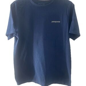 Patagonia Unisex Blue T-Shirt Regular Fit Short Sleeve Mens Small Womens Medium